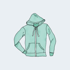 Hoodie with Zipper Sudadera con cremallera